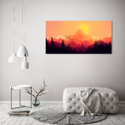 Tableau sur toile Paysage de montagne