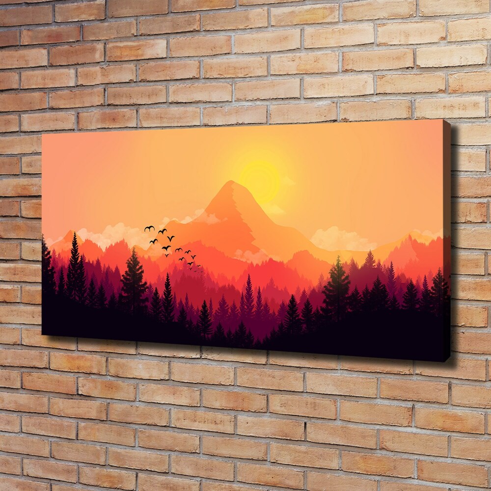 Tableau sur toile Paysage de montagne