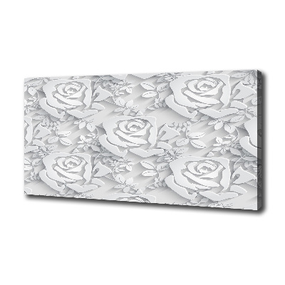 Tableau imprimé sur toile Roses design