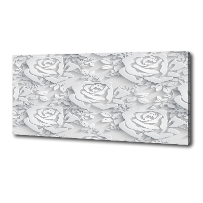 Tableau imprimé sur toile Roses design