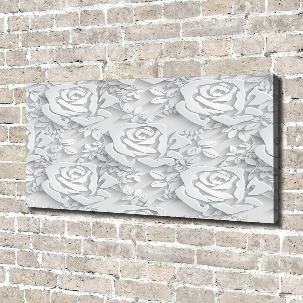 Tableau imprimé sur toile Roses design