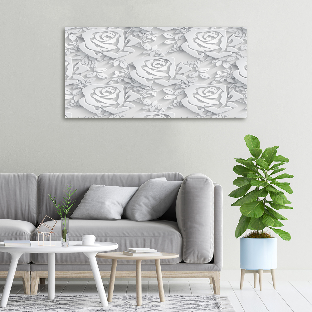 Tableau imprimé sur toile Roses design