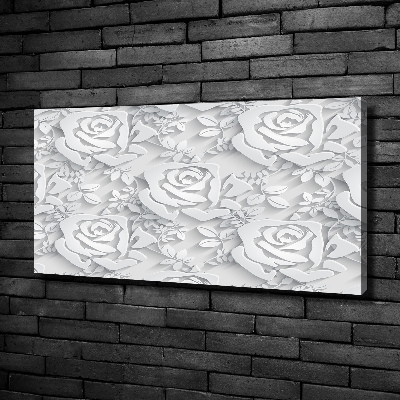 Tableau imprimé sur toile Roses design