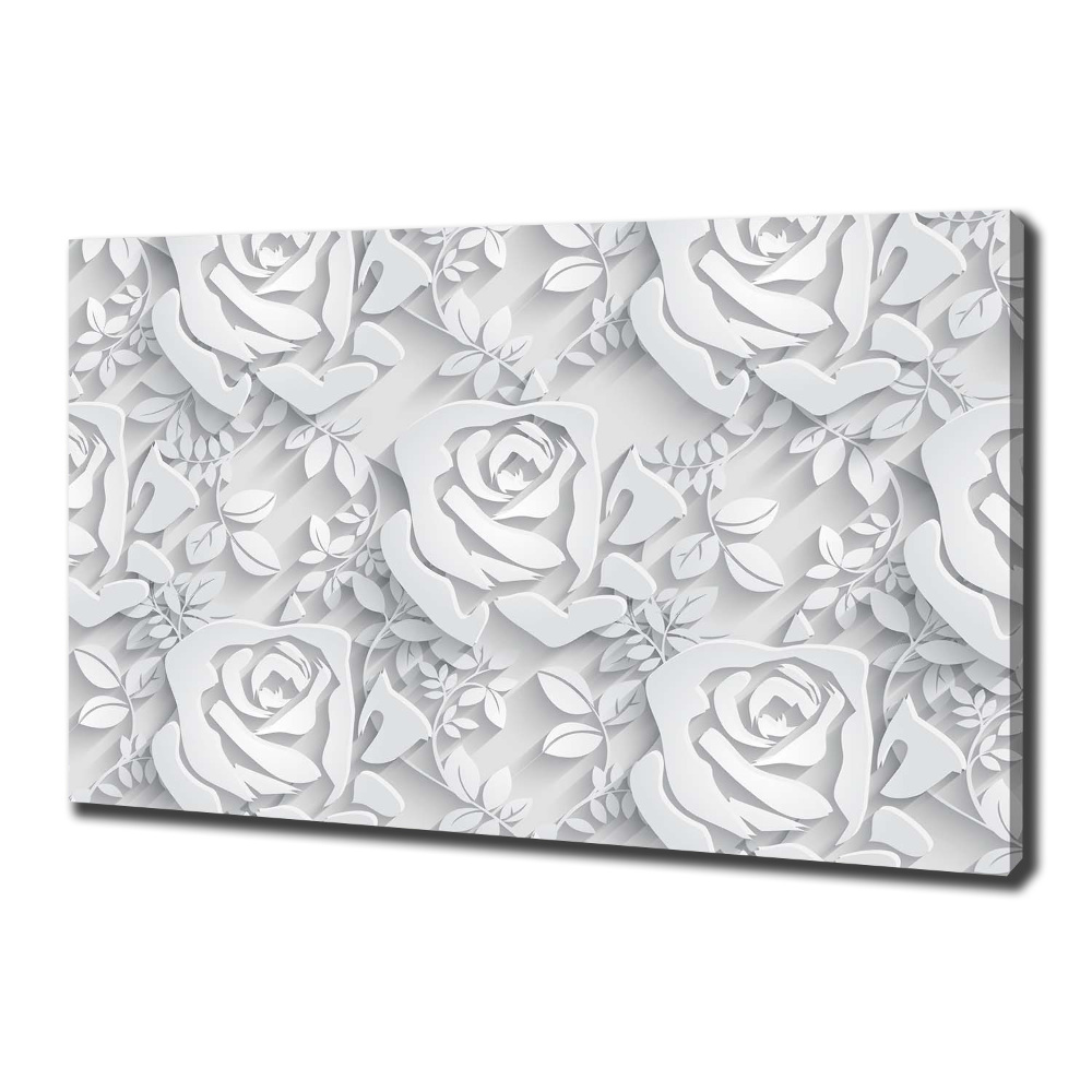 Tableau imprimé sur toile Roses design