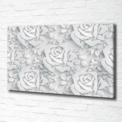 Tableau imprimé sur toile Roses design