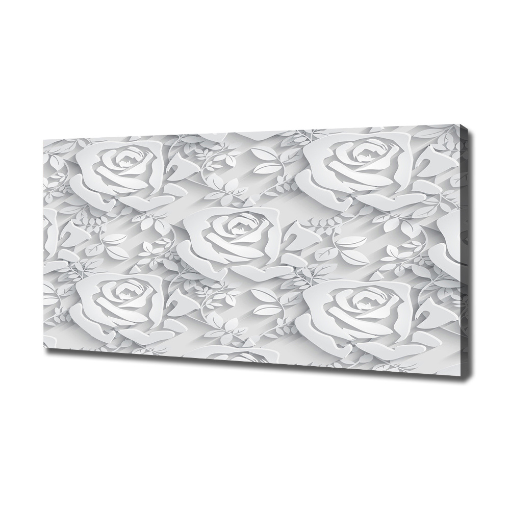 Tableau imprimé sur toile Roses design