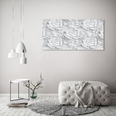 Tableau imprimé sur toile Roses design