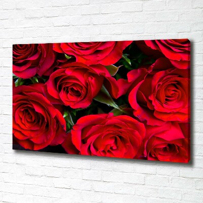 Tableau sur toile Roses rouges