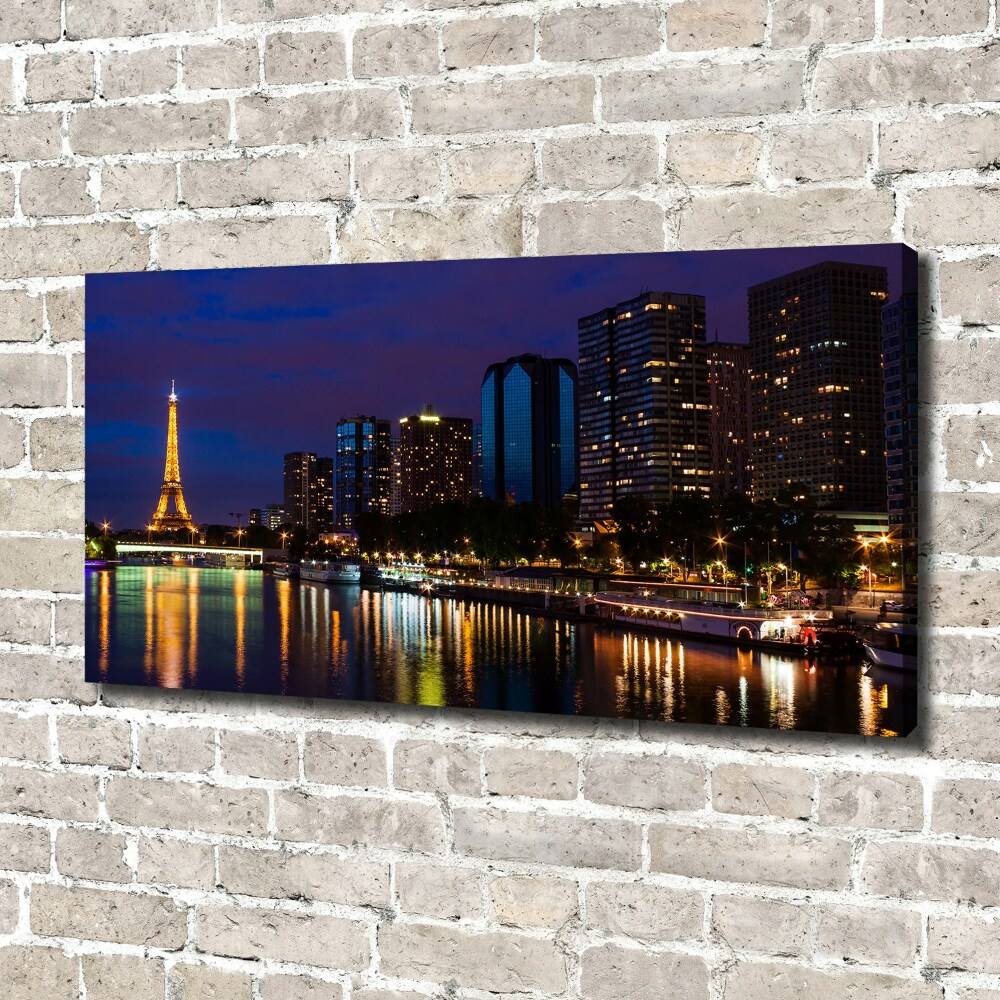 Tableau toile imprimée Paris la nuit