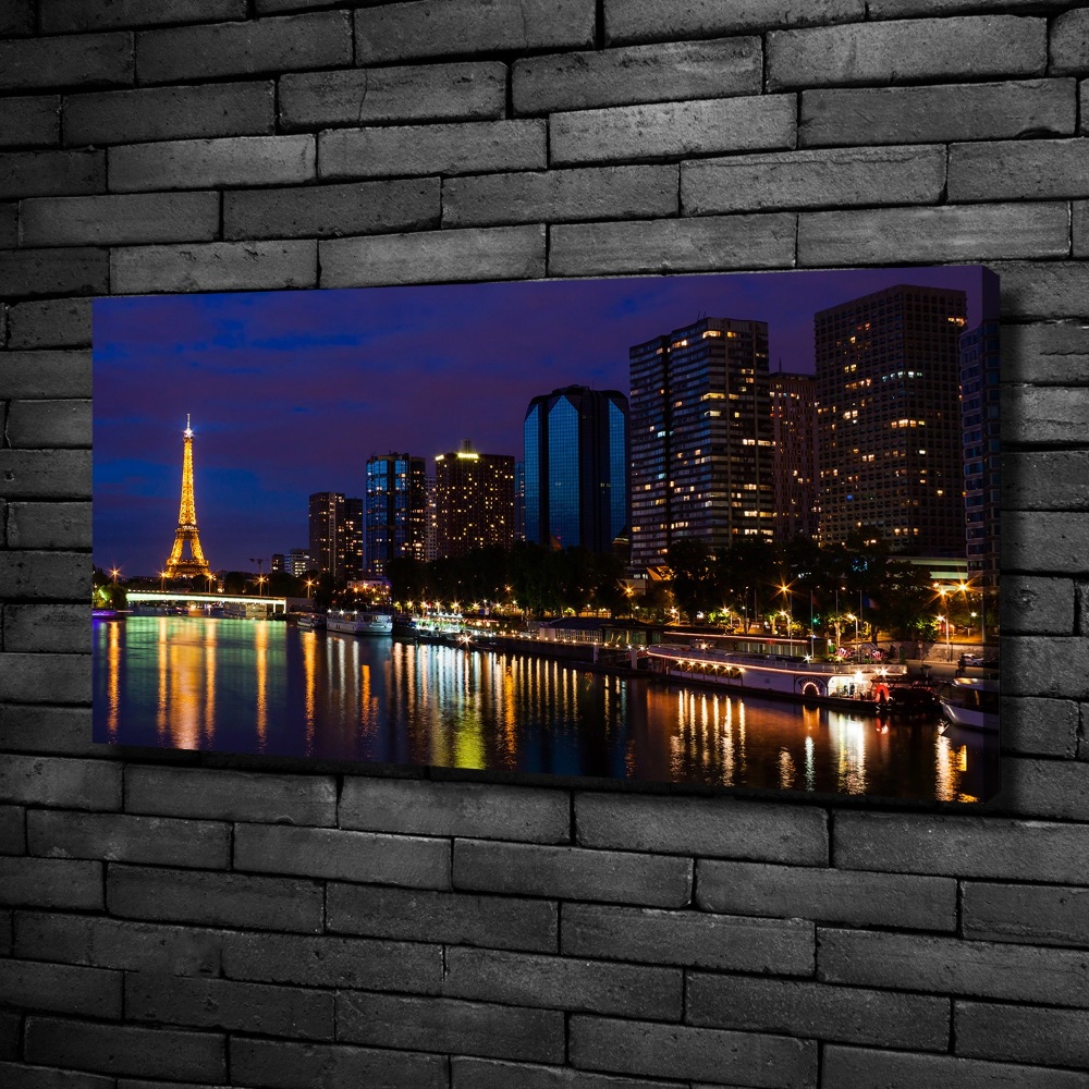 Tableau toile imprimée Paris la nuit