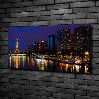 Tableau toile imprimée Paris la nuit