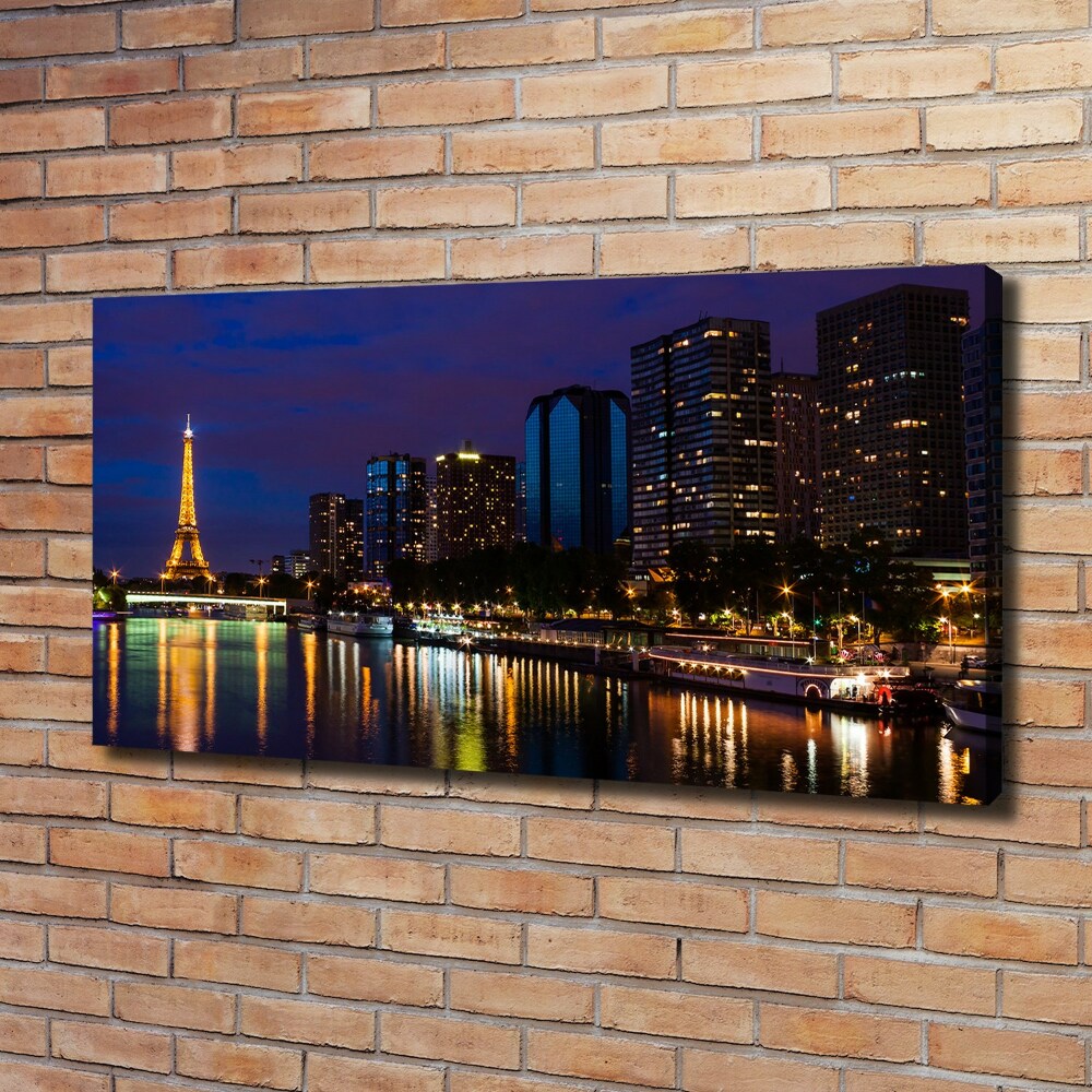 Tableau toile imprimée Paris la nuit