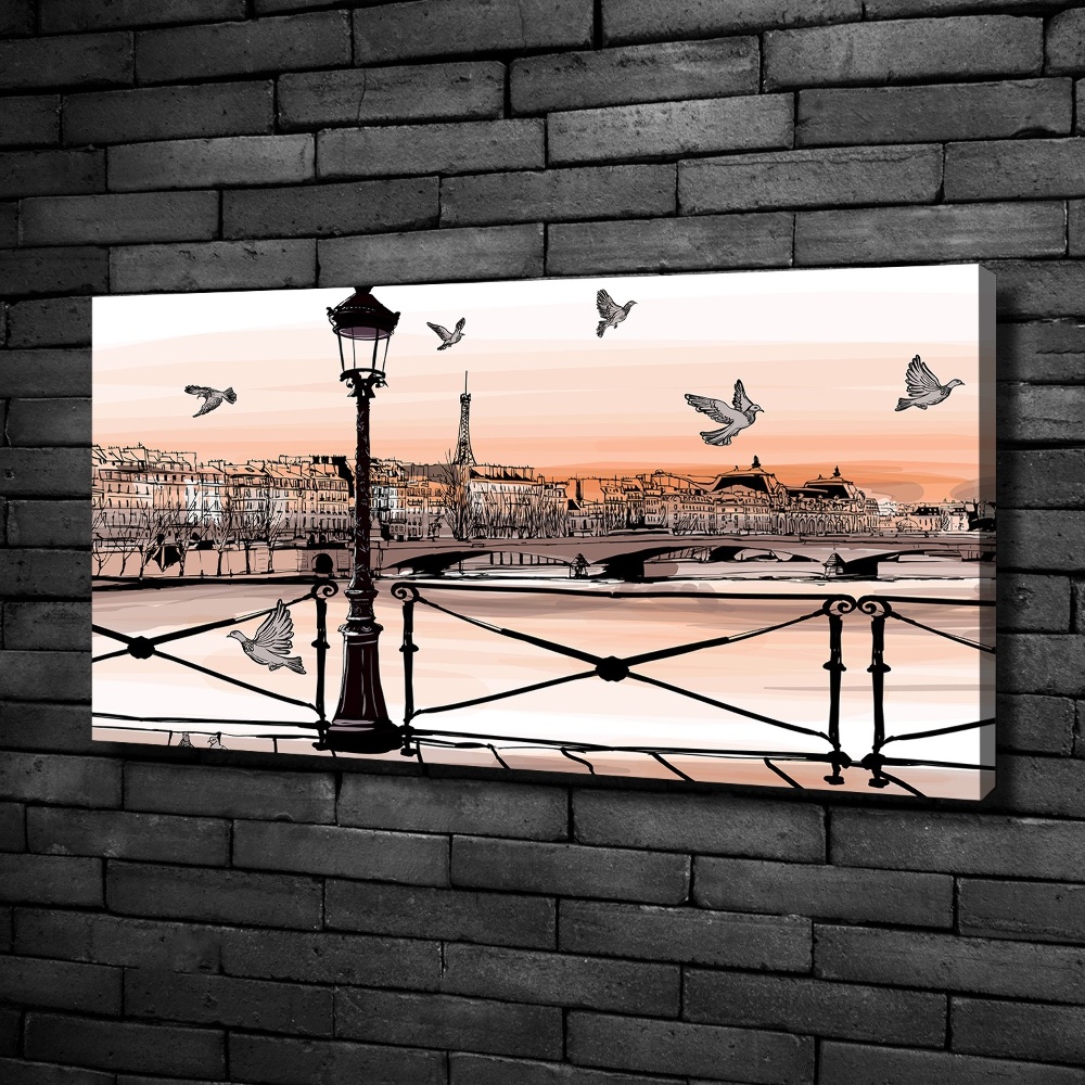 Tableau photo sur toile Crépuscule à Paris