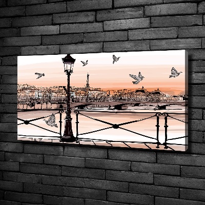 Tableau photo sur toile Crépuscule à Paris