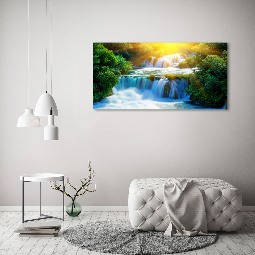 Tableau imprimé sur toile Chute d'eau de Krka