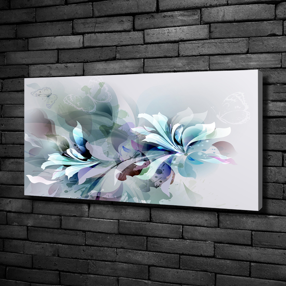 Tableau toile imprimée Abstraction de fleurs