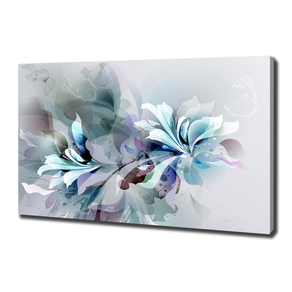 Tableau toile imprimée Abstraction de fleurs