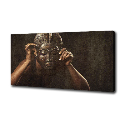 Tableau toile imprimée Masque africain