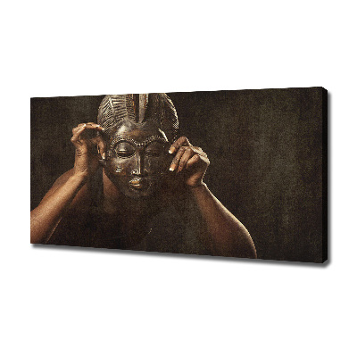 Tableau toile imprimée Masque africain