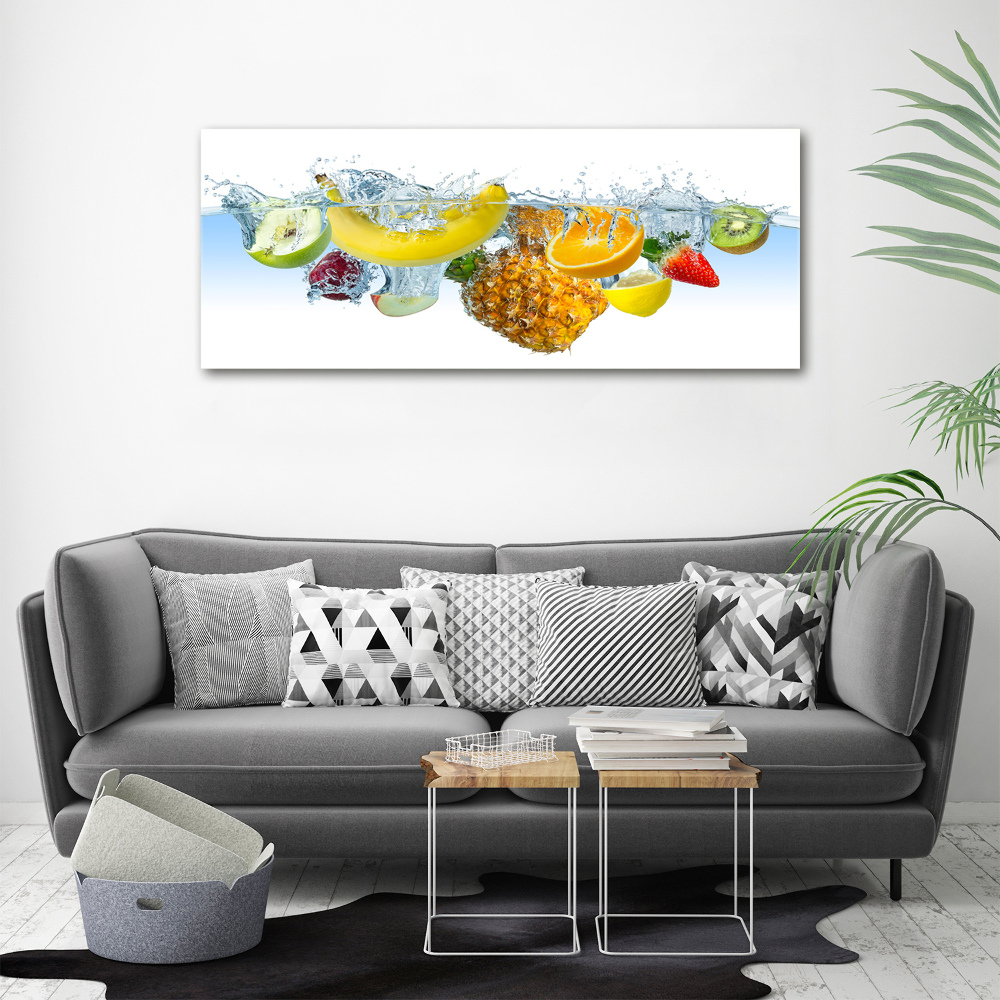 Tableau sur toile Fruits sous l'eau