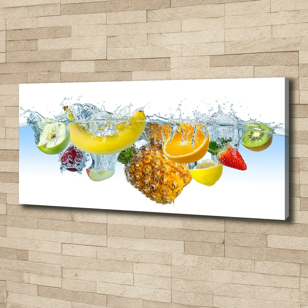 Tableau sur toile Fruits sous l'eau