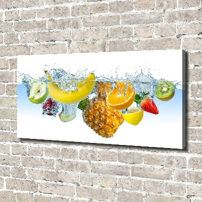 Tableau sur toile Fruits sous l'eau