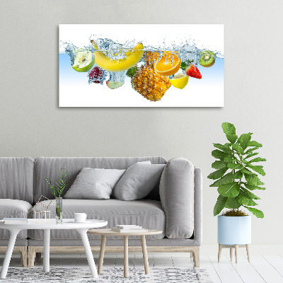 Tableau sur toile Fruits sous l'eau