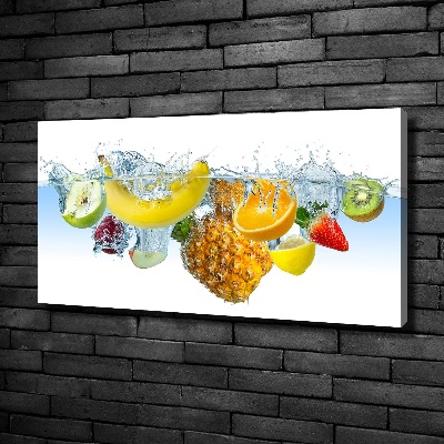 Tableau sur toile Fruits sous l'eau