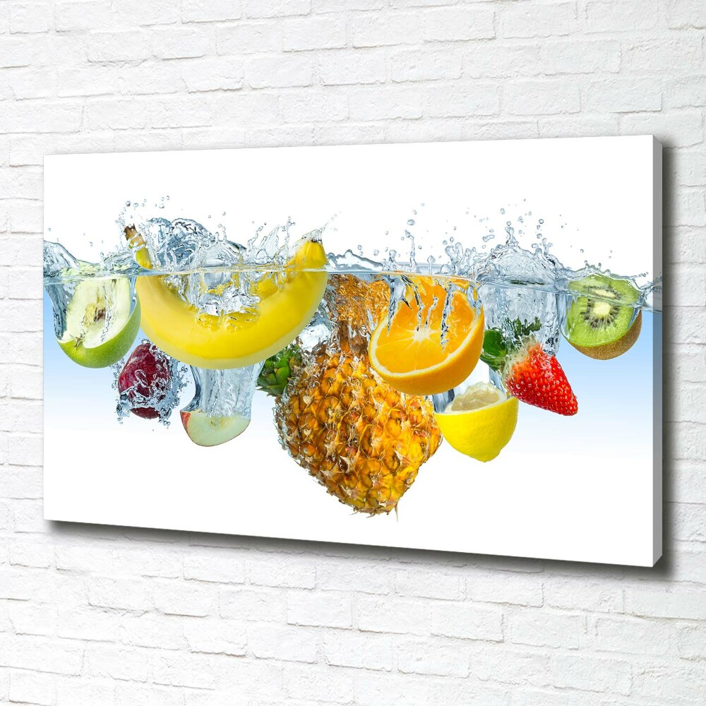 Tableau sur toile Fruits sous l'eau