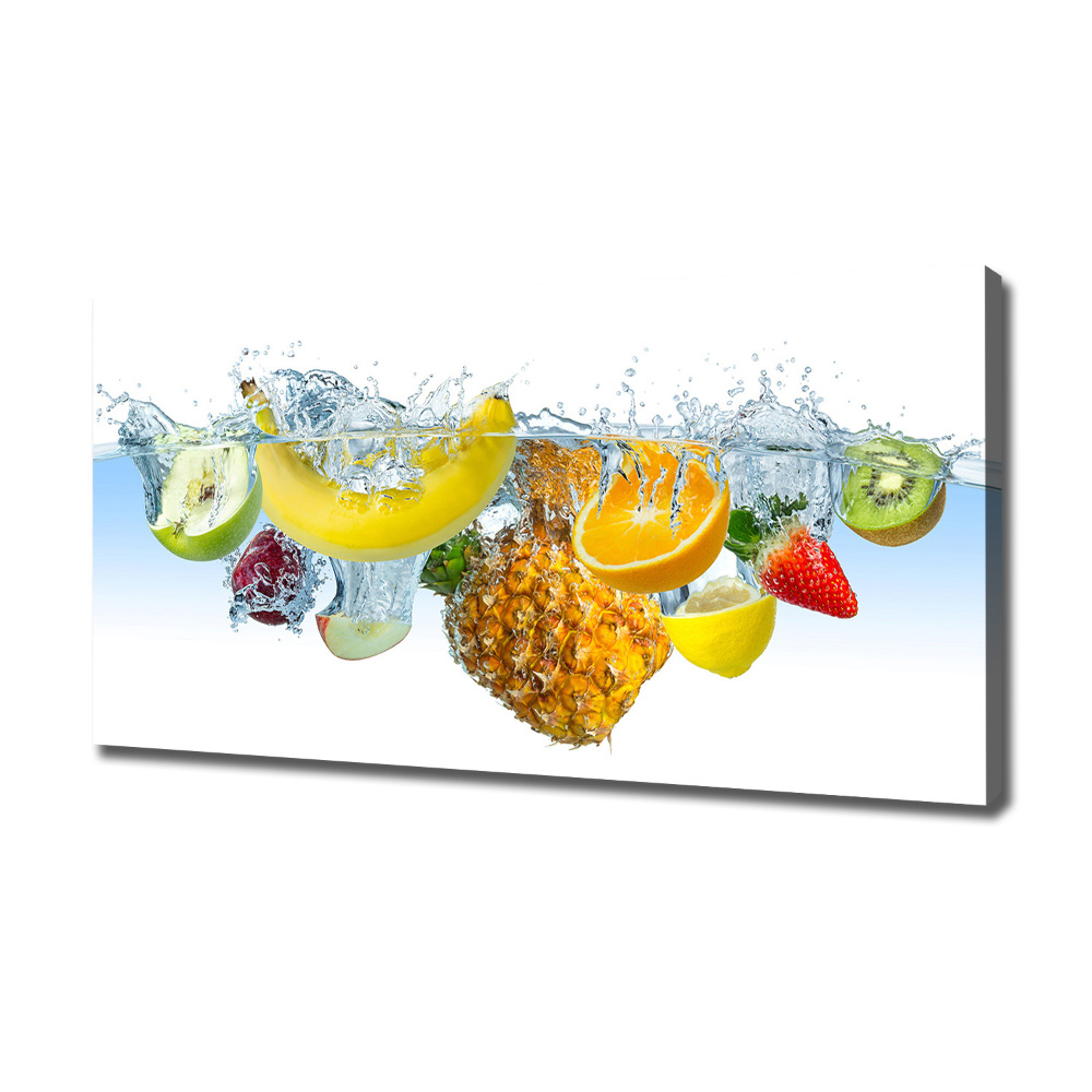 Tableau sur toile Fruits sous l'eau