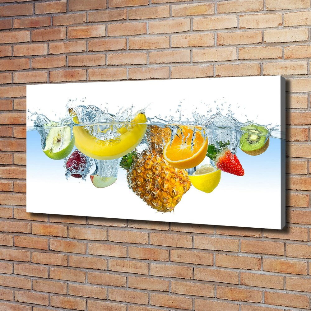 Tableau sur toile Fruits sous l'eau