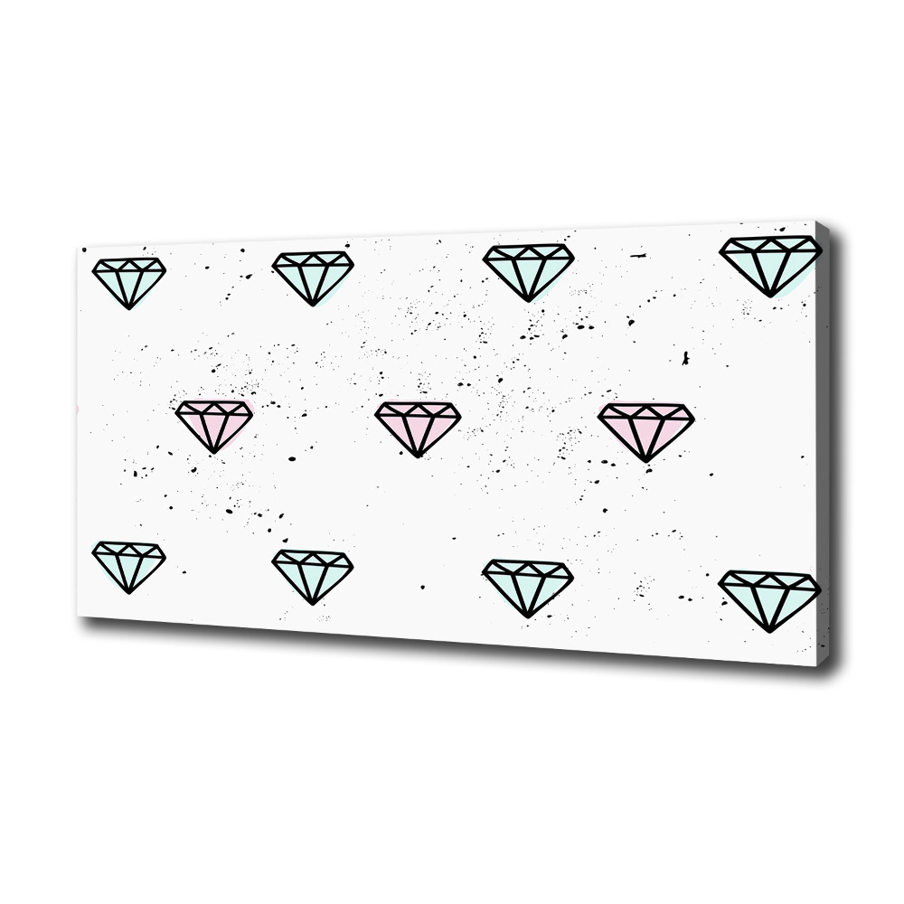 Tableau sur toile Diamants