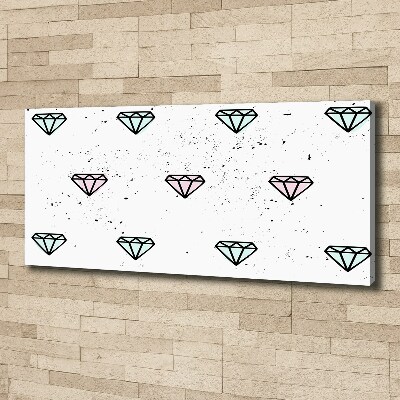 Tableau sur toile Diamants