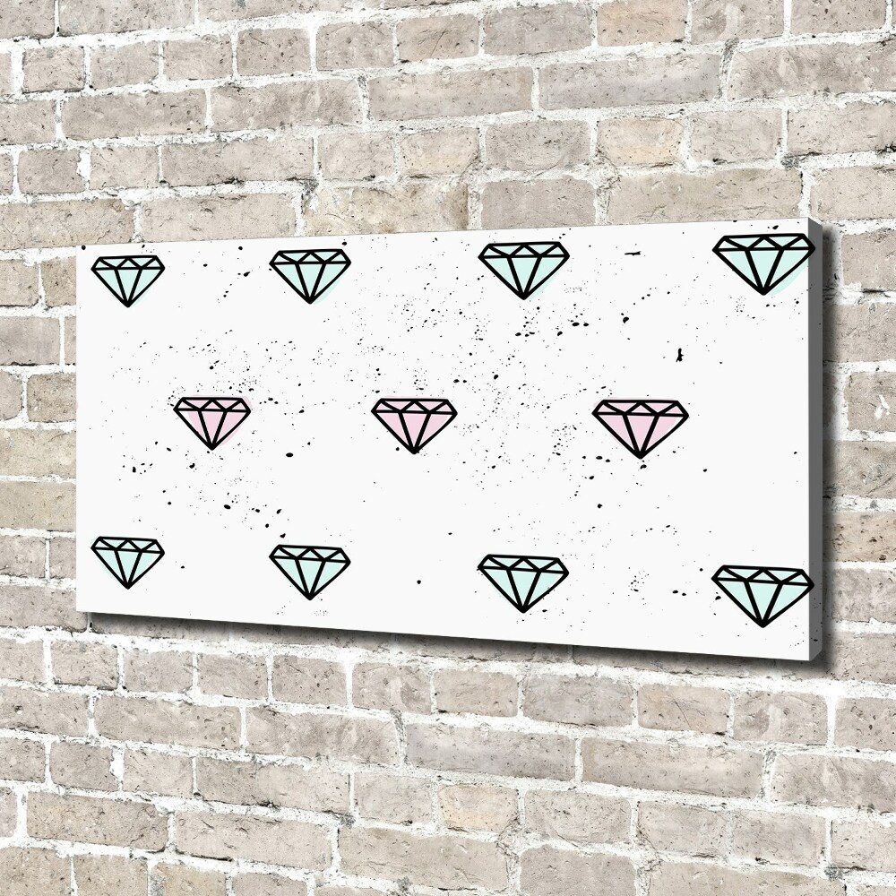 Tableau sur toile Diamants