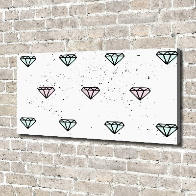 Tableau sur toile Diamants