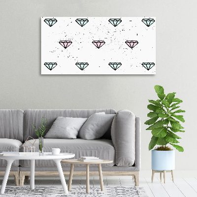 Tableau sur toile Diamants