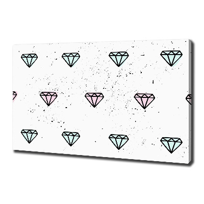 Tableau sur toile Diamants