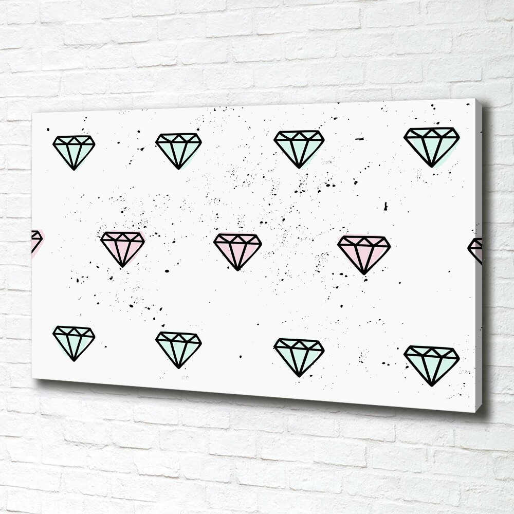 Tableau sur toile Diamants