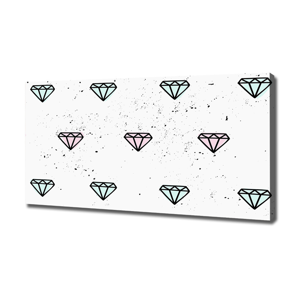 Tableau sur toile Diamants