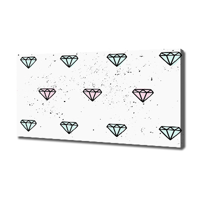 Tableau sur toile Diamants