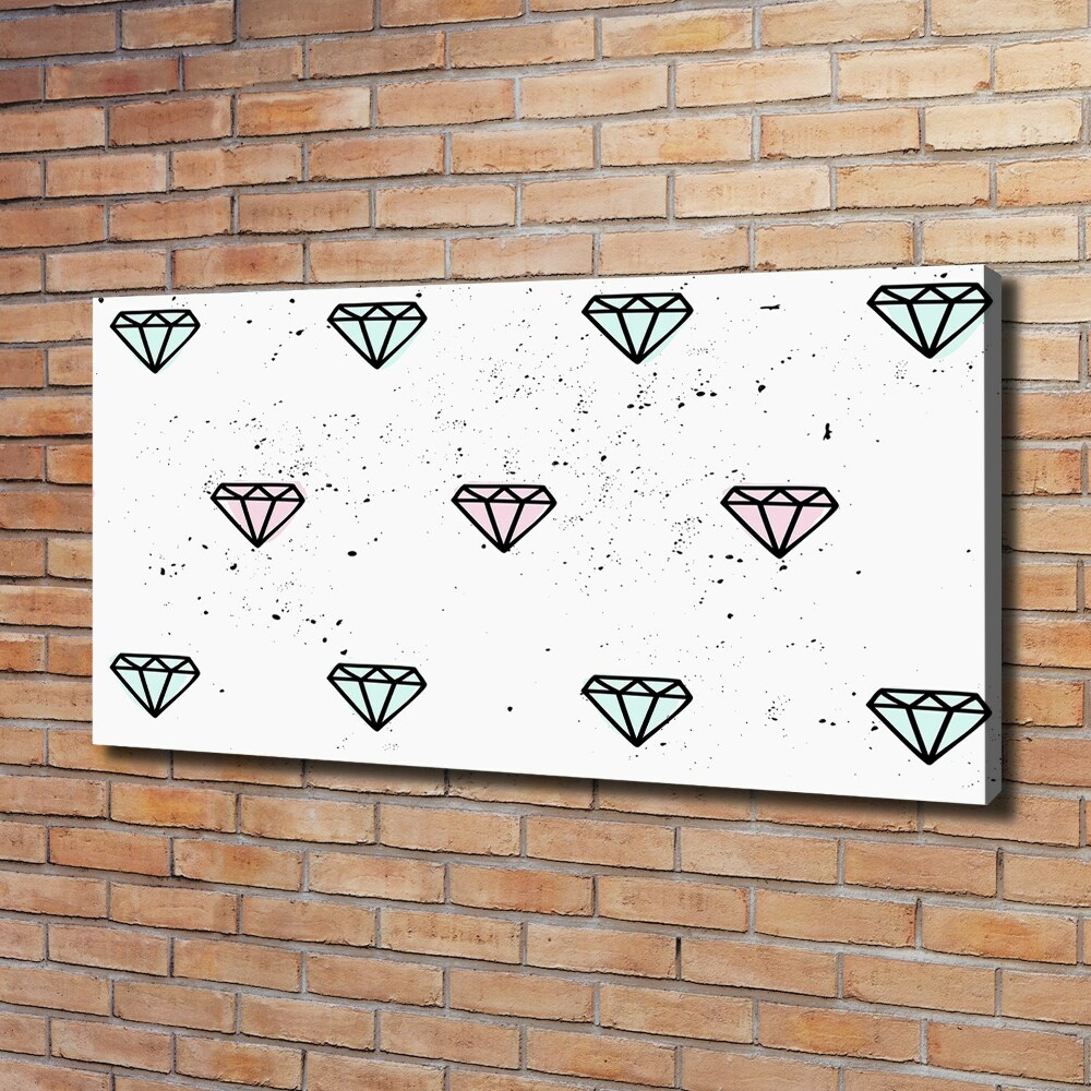 Tableau sur toile Diamants