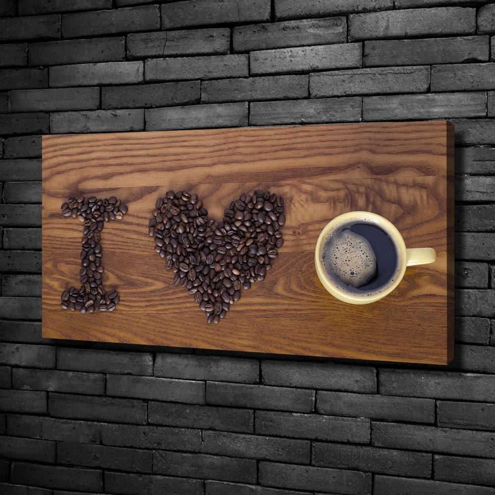 Tableau photo sur toile J'aime le café