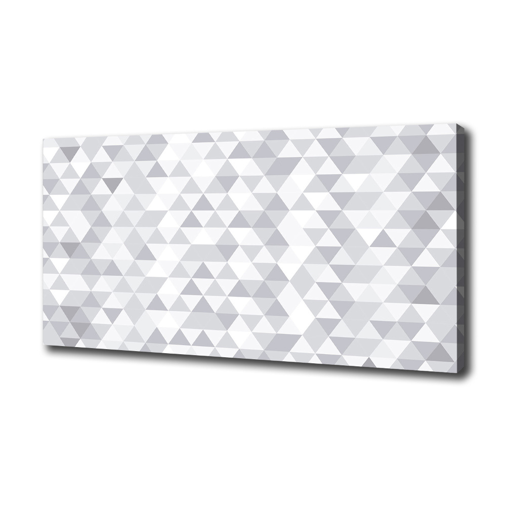 Tableau imprimé sur toile Triangles gris