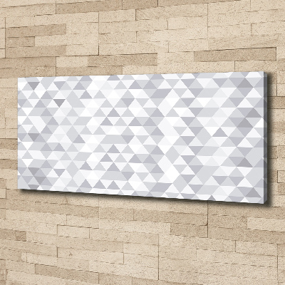 Tableau imprimé sur toile Triangles gris