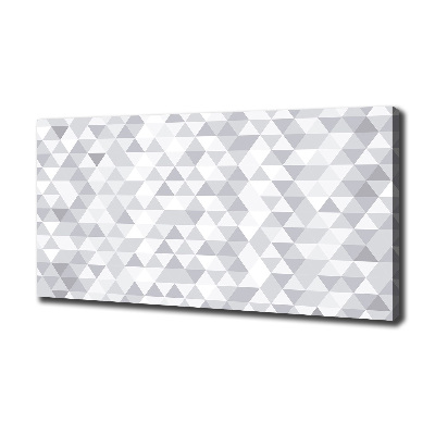 Tableau imprimé sur toile Triangles gris