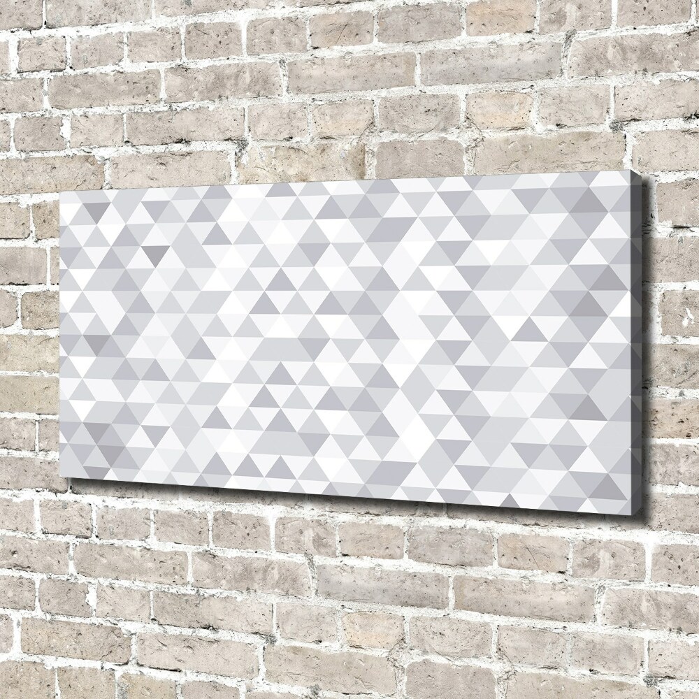 Tableau imprimé sur toile Triangles gris