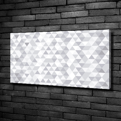 Tableau imprimé sur toile Triangles gris