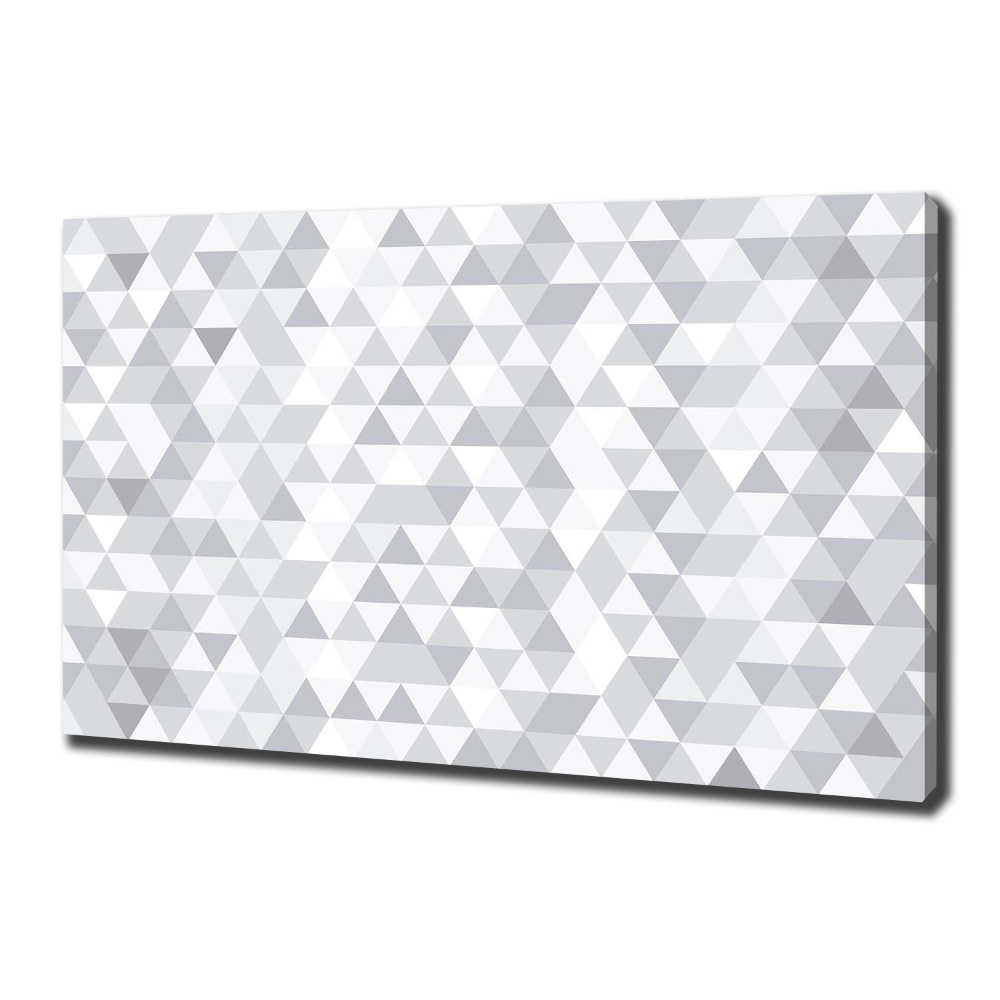 Tableau imprimé sur toile Triangles gris