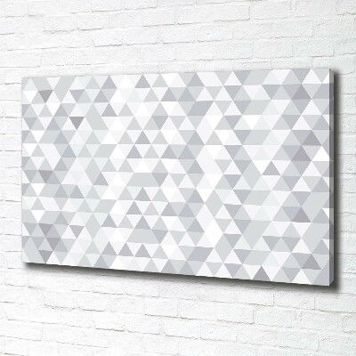 Tableau imprimé sur toile Triangles gris