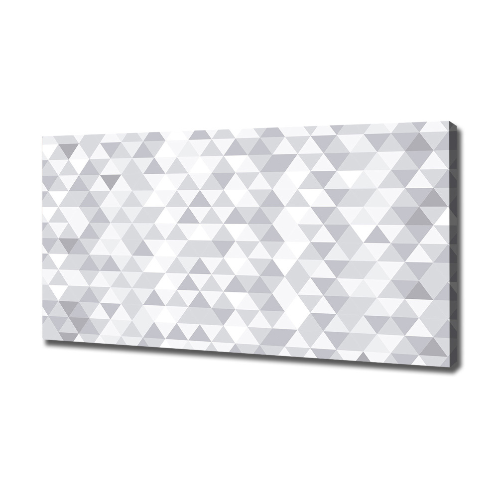 Tableau imprimé sur toile Triangles gris